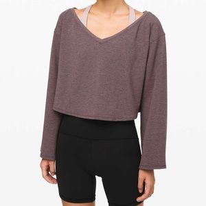 LIKE NEW Lululemon Show Your Depth Cropped Long Sleeve, Size XS/S